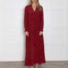 Zadig & Voltaire Black Red Floral Maxi Dress