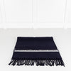 Pringle Navy Woven Logo Scarf