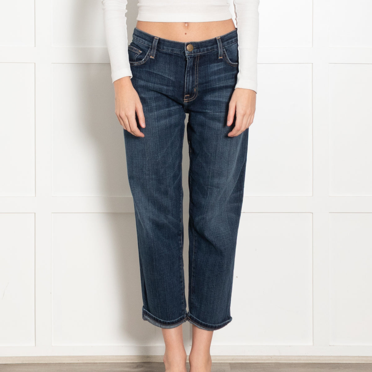 Current Elliott Blue Boyfriend Jeans
