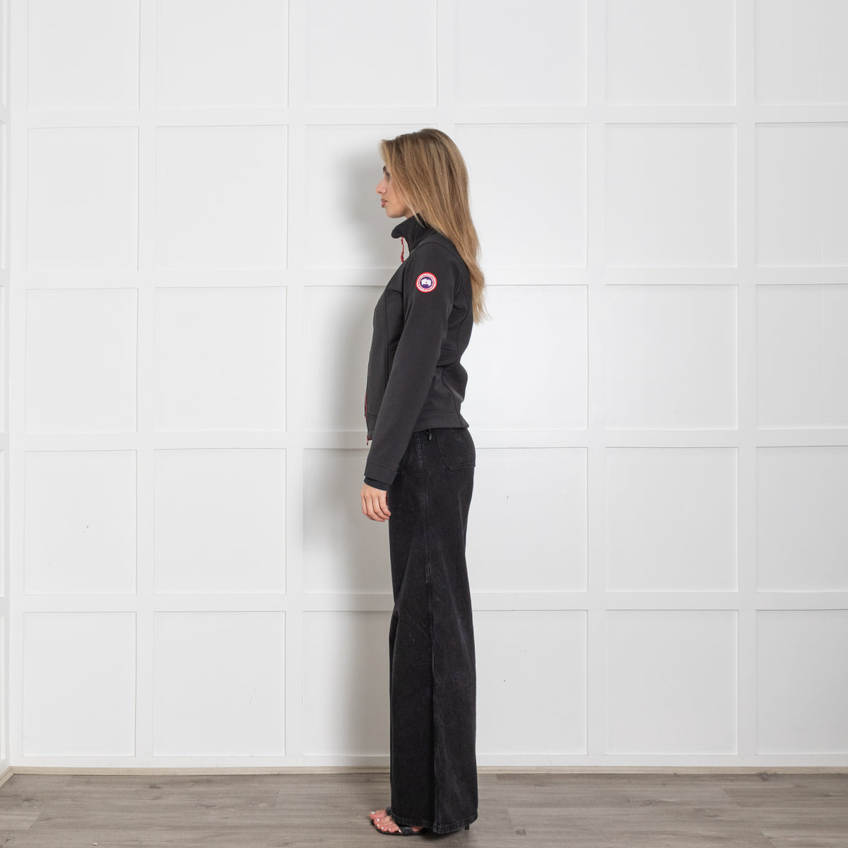 Canada Goose Black Fleece Lined Zip-Up Jacket