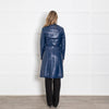 Baum und Pferdgarten Blue Gloss Quilted Long Coat