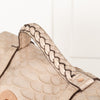 Mulberry Cream Croc Effect Alexa Bag with Rose Gold Hardware