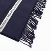 Pringle Navy Woven Logo Scarf
