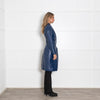 Baum und Pferdgarten Blue Gloss Quilted Long Coat