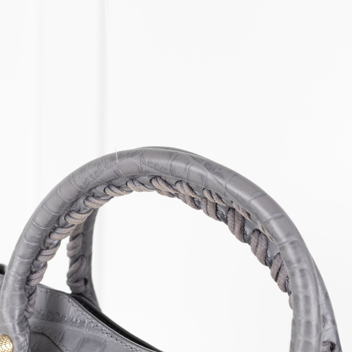 Balenciaga Grey Embossed Neo Classic City Bag