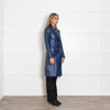 Baum und Pferdgarten Blue Gloss Quilted Long Coat