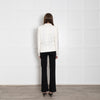 IRO White Tuxedo Jacket With Faux Leather Collar
