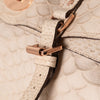 Mulberry Cream Croc Effect Alexa Bag with Rose Gold Hardware