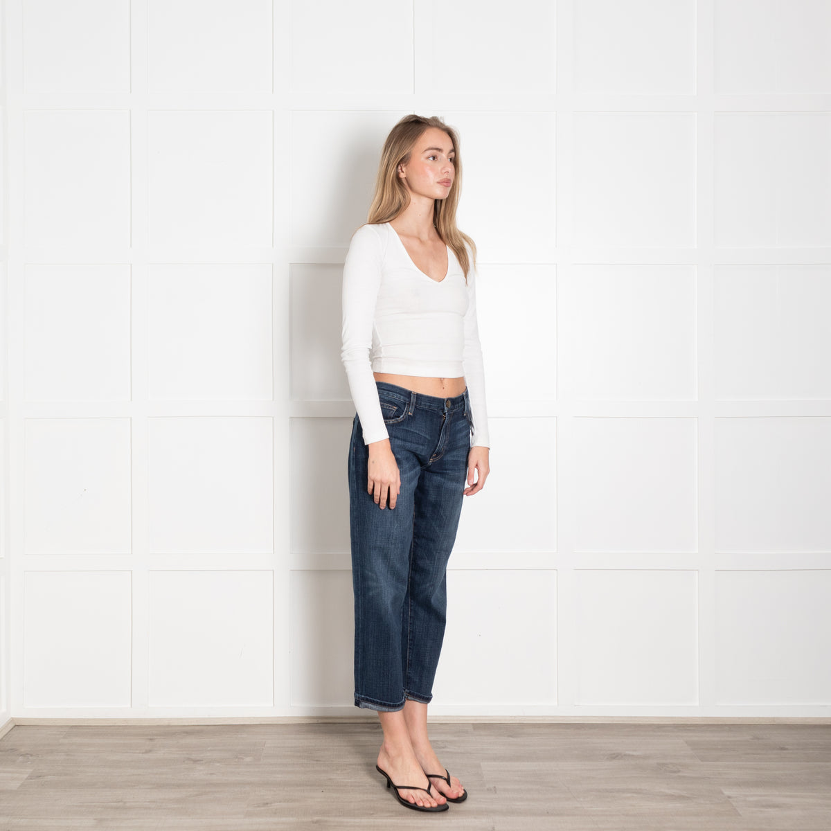 Current Elliott Blue Boyfriend Jeans