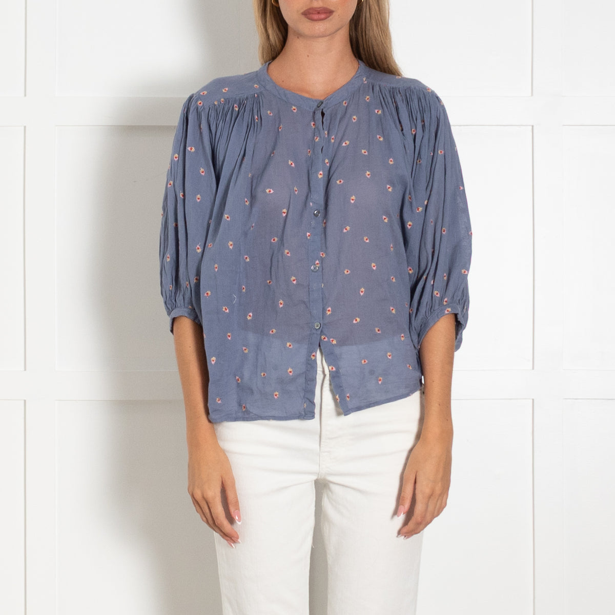 Bellerose Ink Oversized Blue Blouse