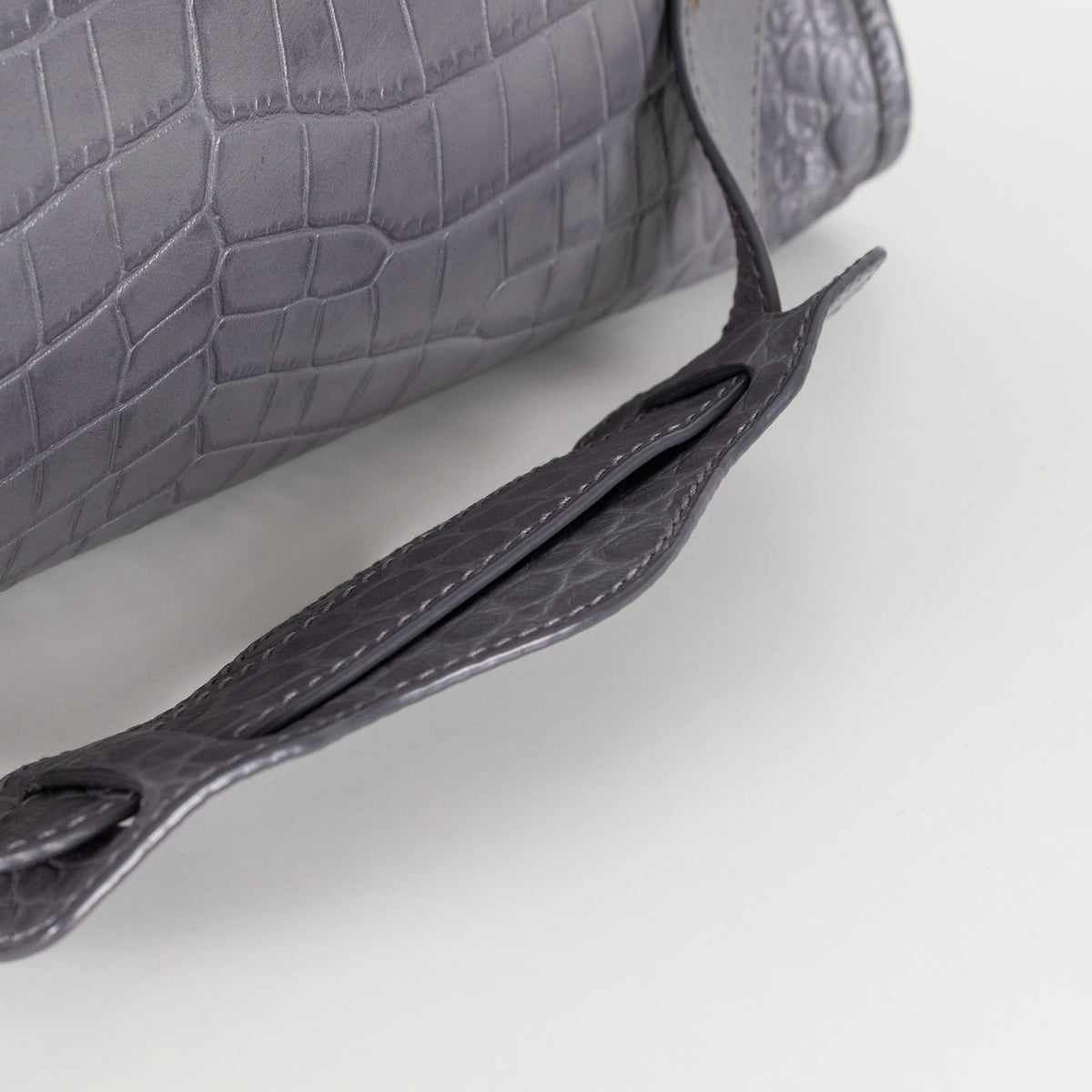 Balenciaga Grey Embossed Neo Classic City Bag