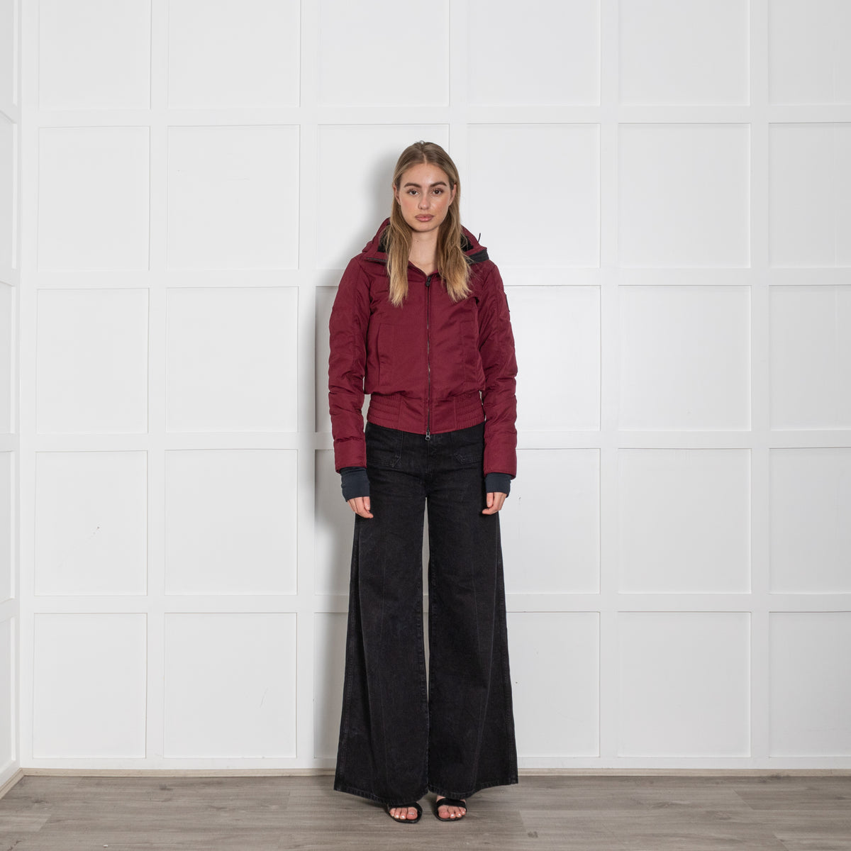 Canada Goose Burgundy Puffer Jacket