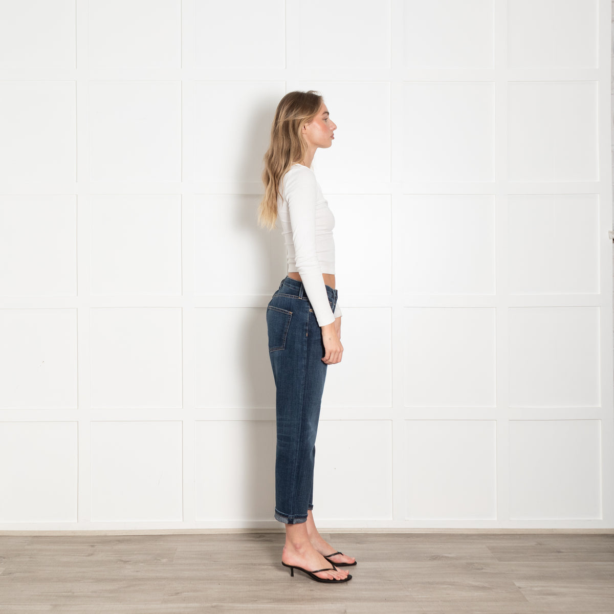 Current Elliott Blue Boyfriend Jeans
