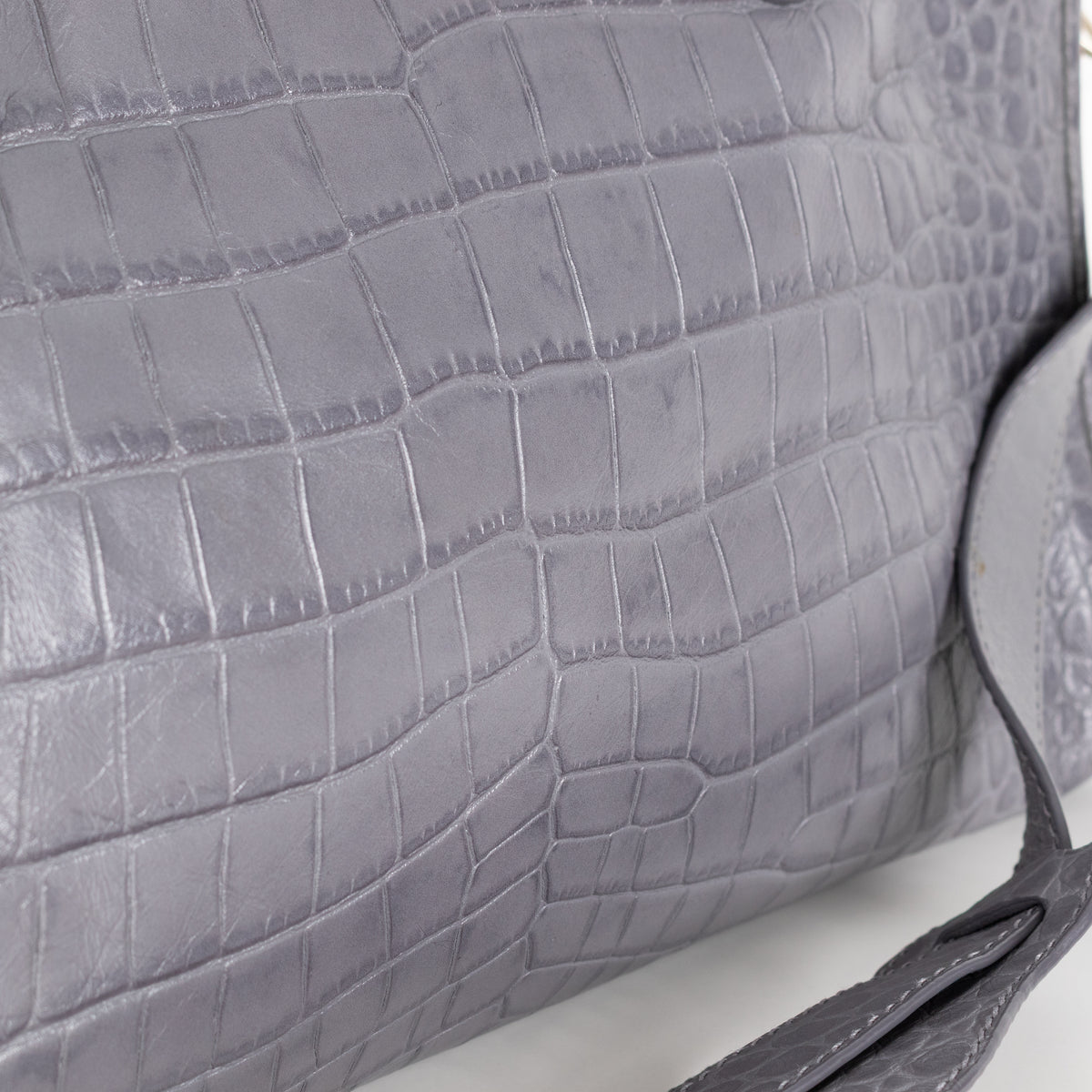 Balenciaga Grey Embossed Neo Classic City Bag