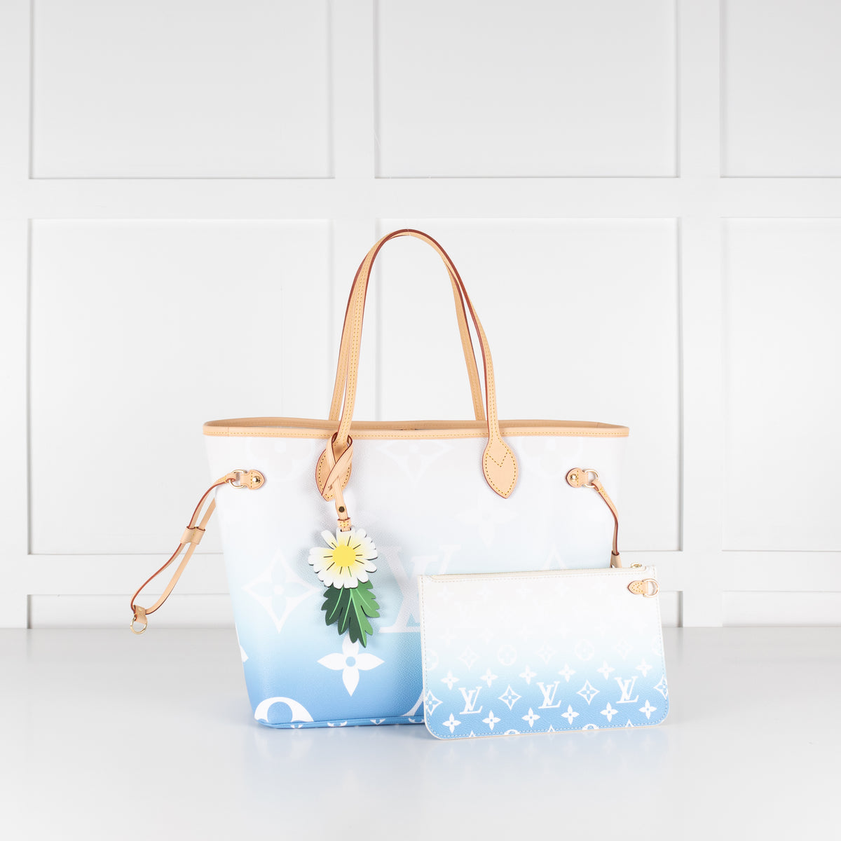 Louis Vuitton Blue By The Pool Neverfull MM Tote - Limited Edition