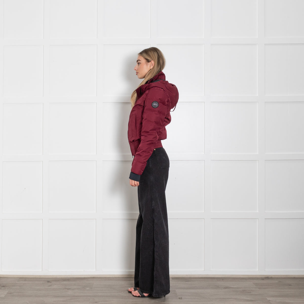 Canada Goose Burgundy Puffer Jacket