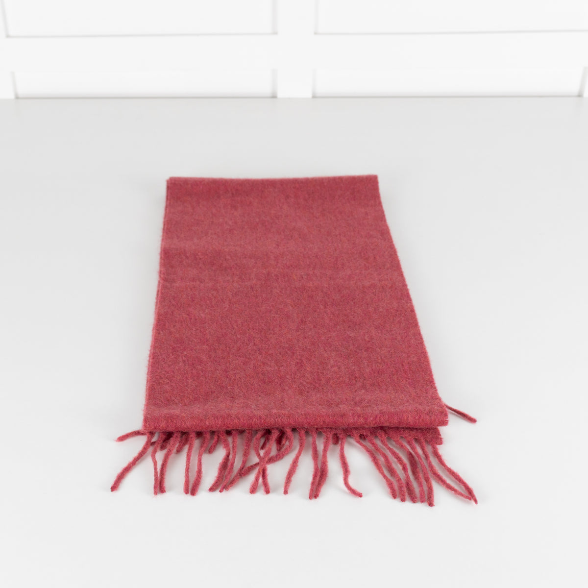 Johnstons of Elgin Dark Pink Cashmere Scarf