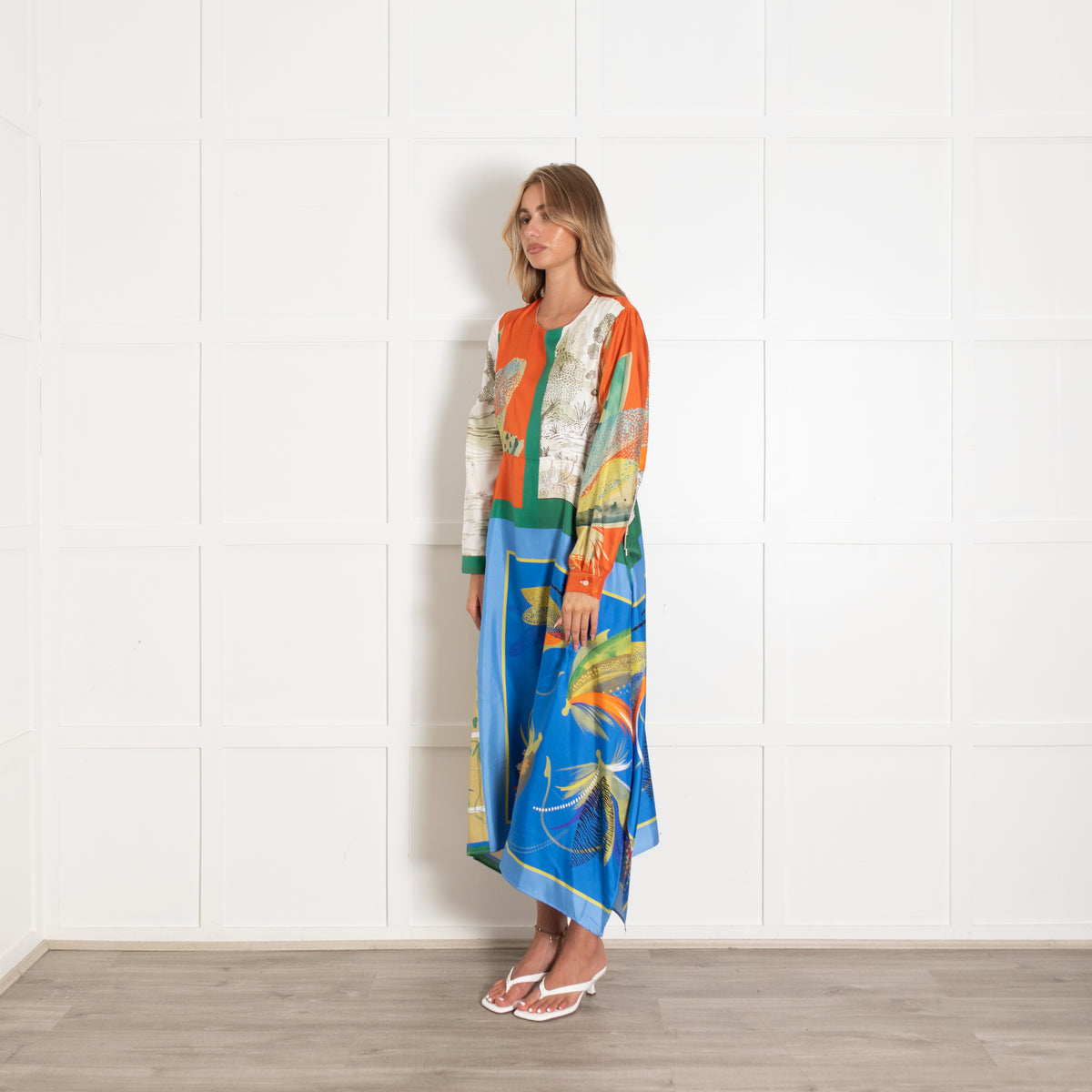 Weekend Max Mara Multicolour Abil Silk Midi Dress