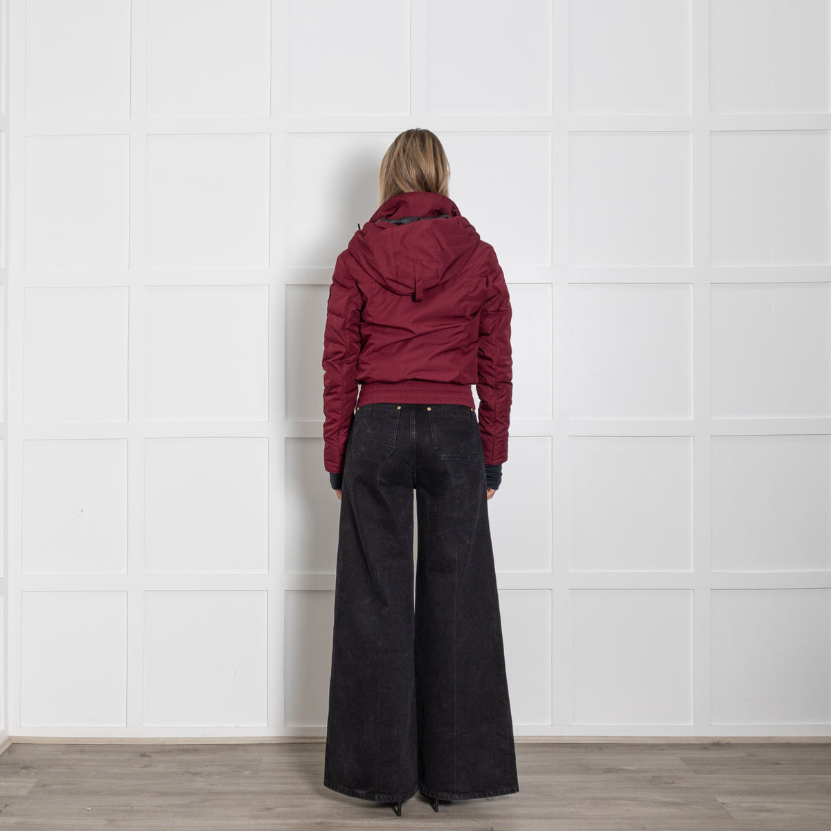 Canada Goose Burgundy Puffer Jacket