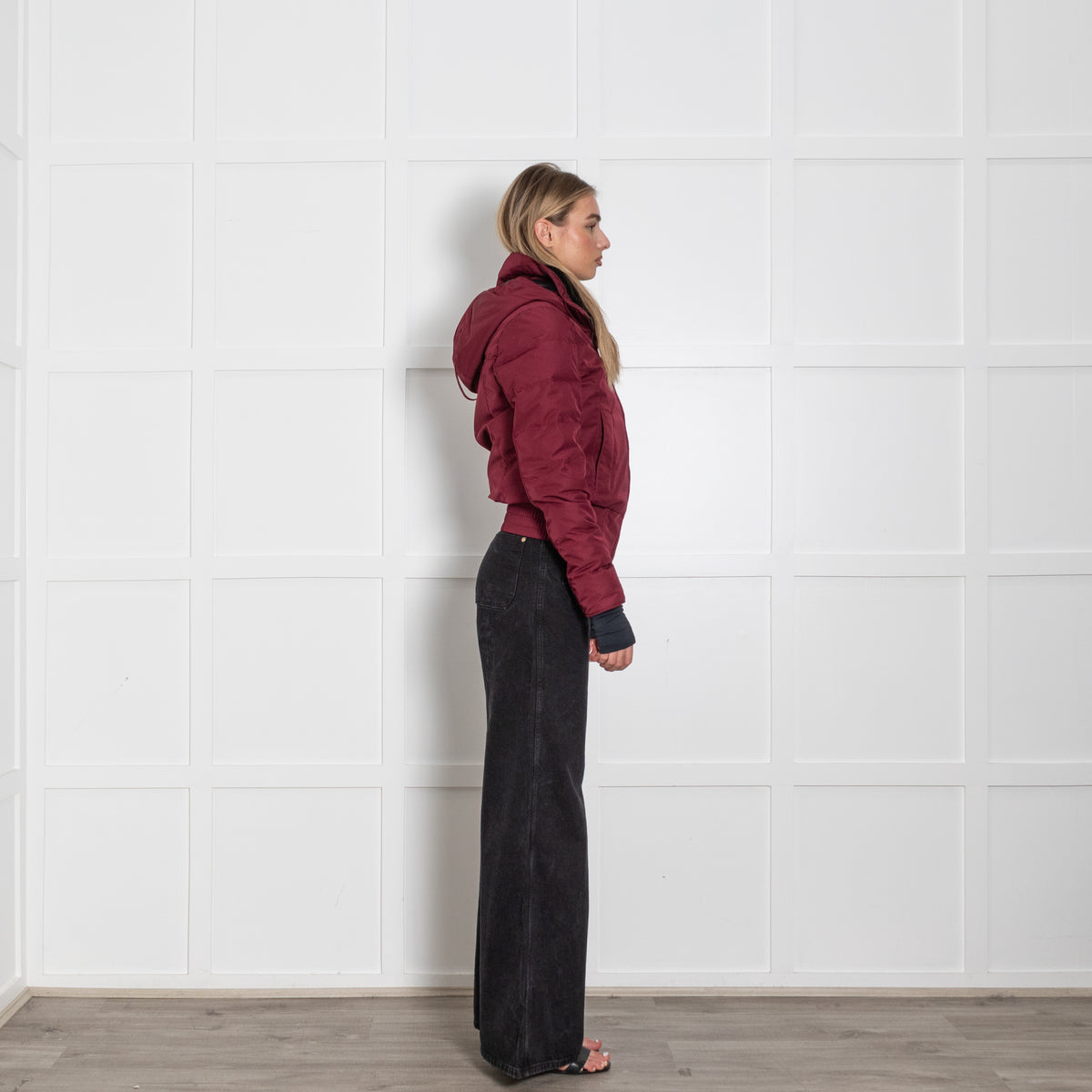 Canada Goose Burgundy Puffer Jacket