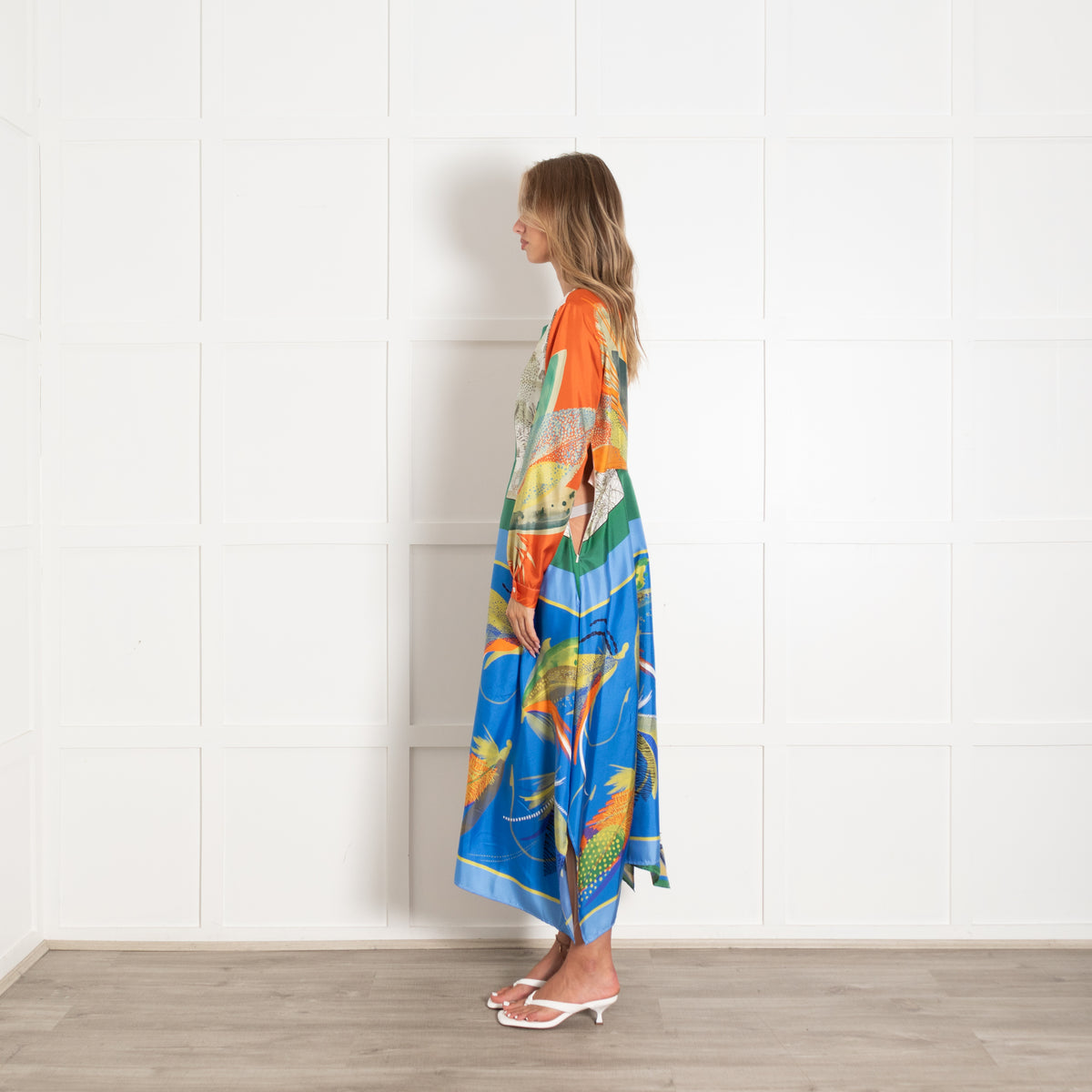 Weekend Max Mara Multicolour Abil Silk Midi Dress