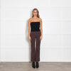 Riani Brown Stretch Bootleg Trousers