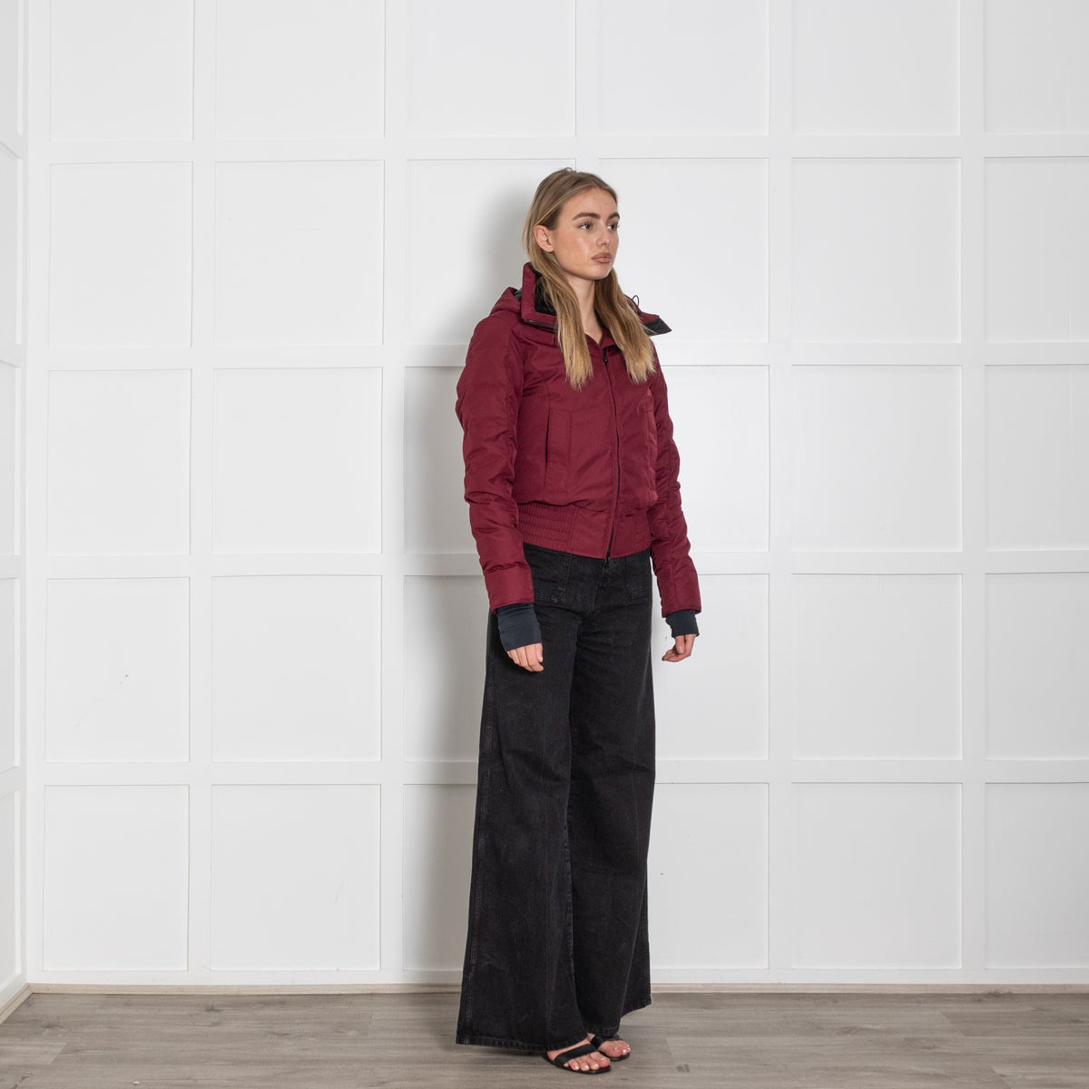 Canada Goose Burgundy Puffer Jacket