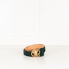 Roberto Cavalli Green Suede Belt
