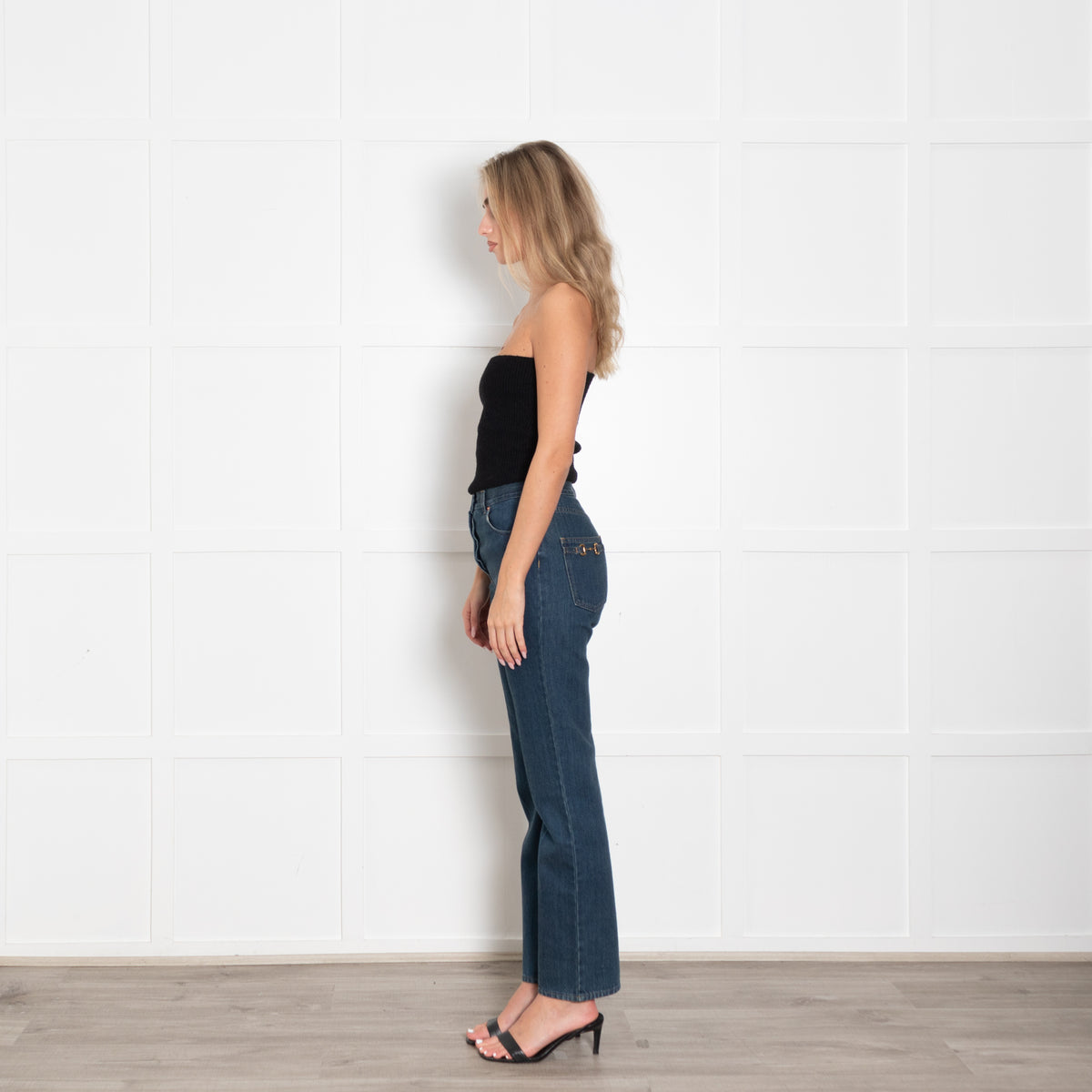 Gucci Blue Denim with Horsebit Detail