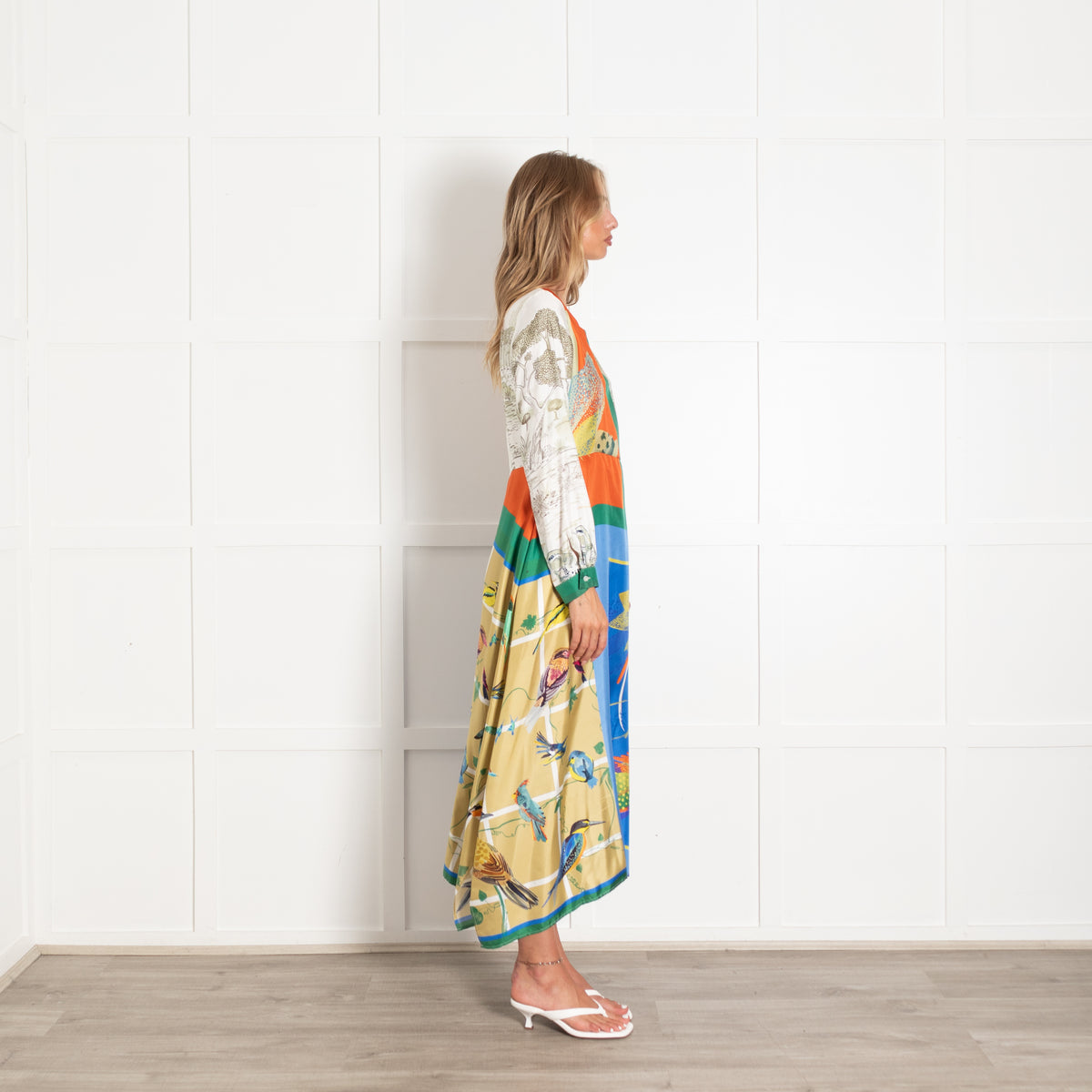 Weekend Max Mara Multicolour Abil Silk Midi Dress