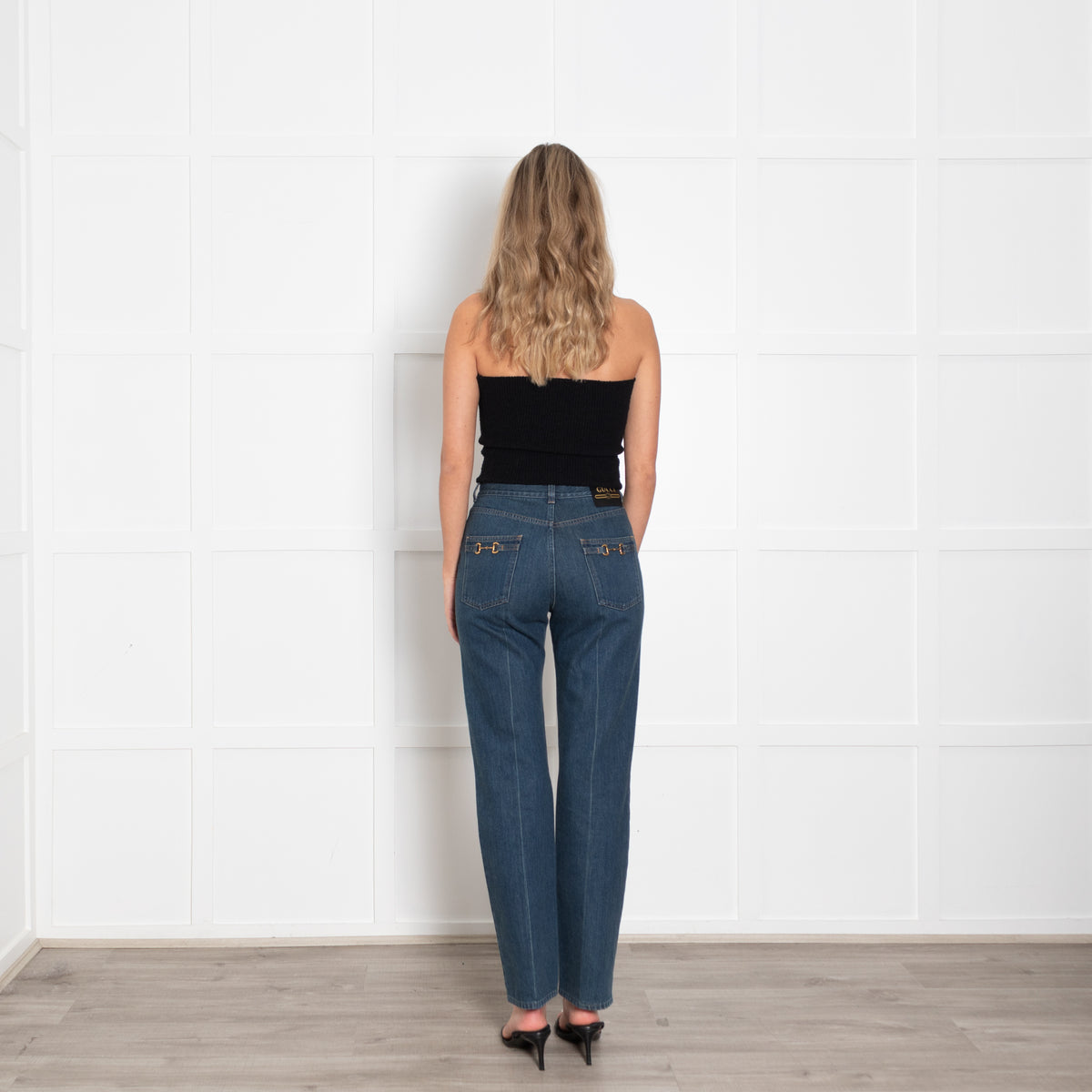 Gucci Blue Denim with Horsebit Detail