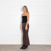 Riani Brown Stretch Bootleg Trousers