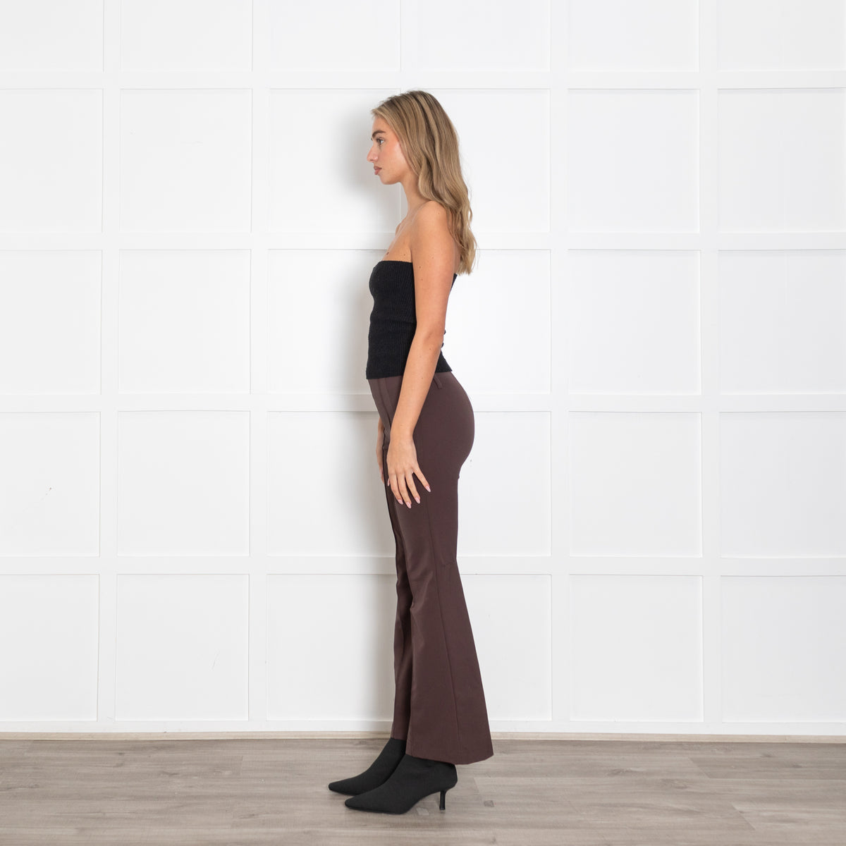 Riani Brown Stretch Bootleg Trousers