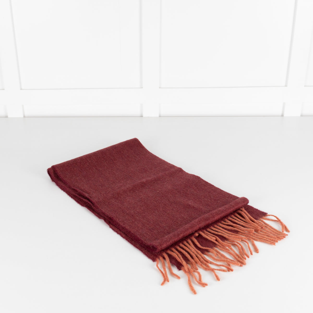 Johnstons of Elgin Red Cashmere Scarf