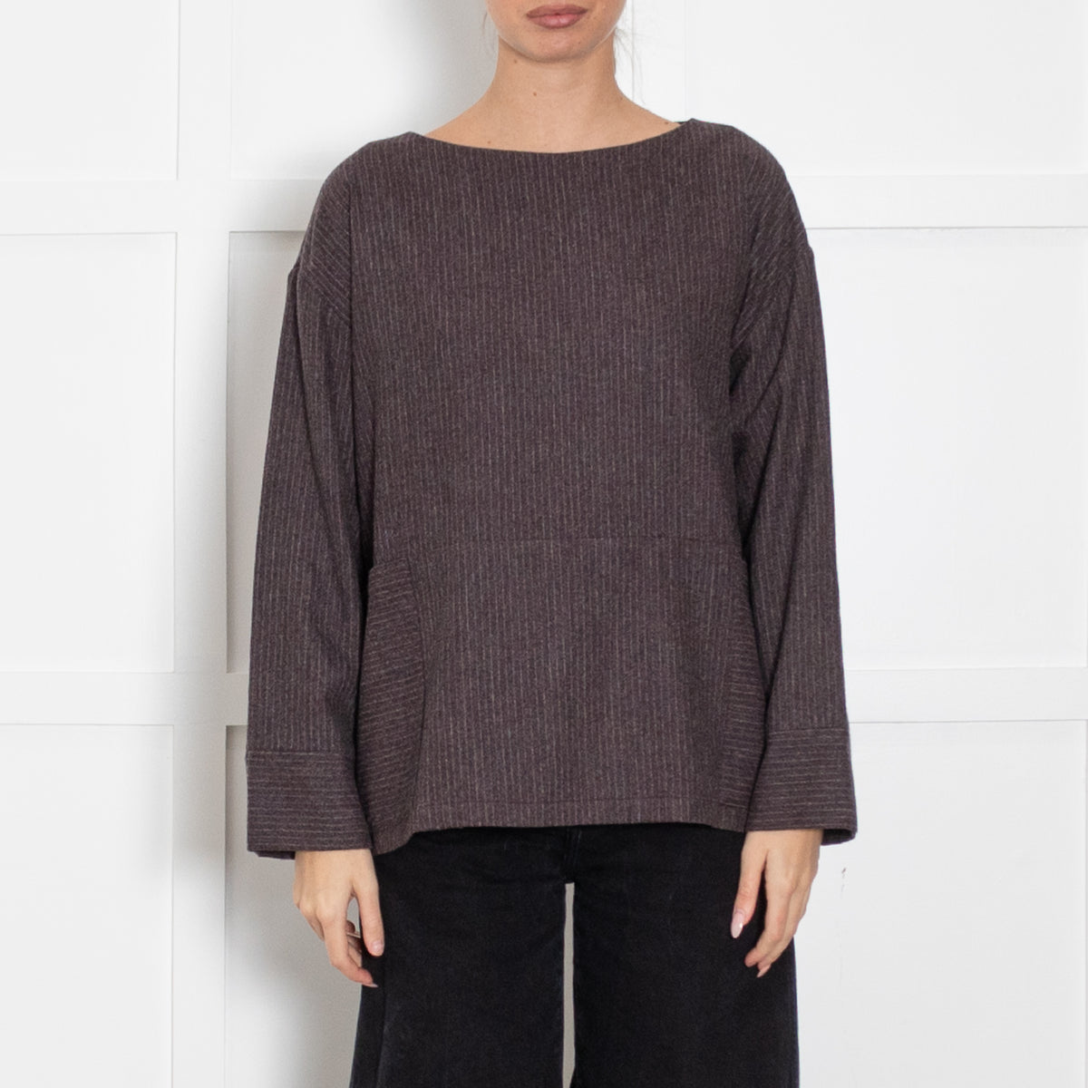 Bamford Grey With Pink Pinstripe Top