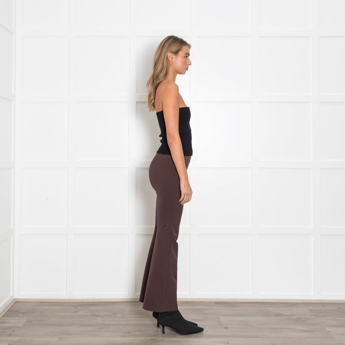 Riani Brown Stretch Bootleg Trousers