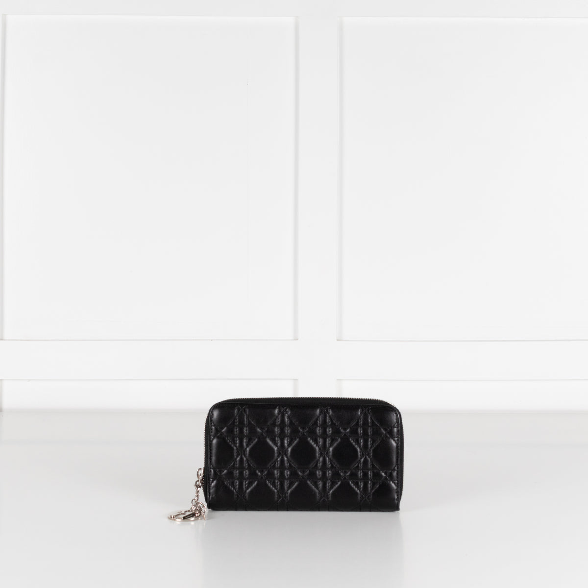 Christian Dior Black Cannage Lady Dior Wallet