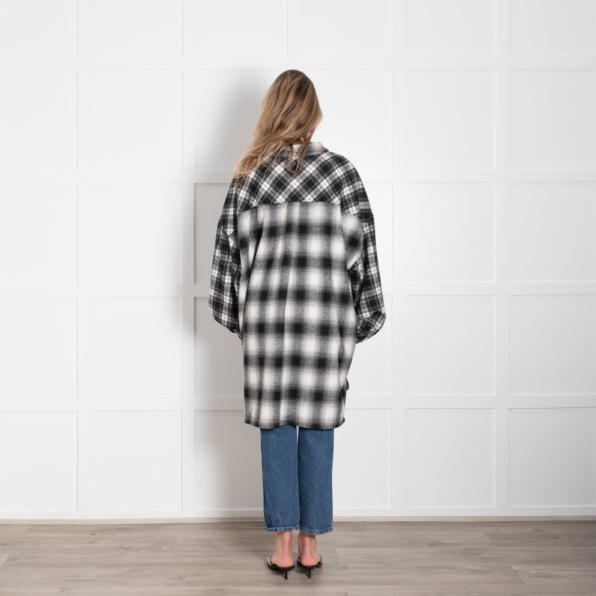 Little Lies Grey Plaid Rivington Oversized Shirt