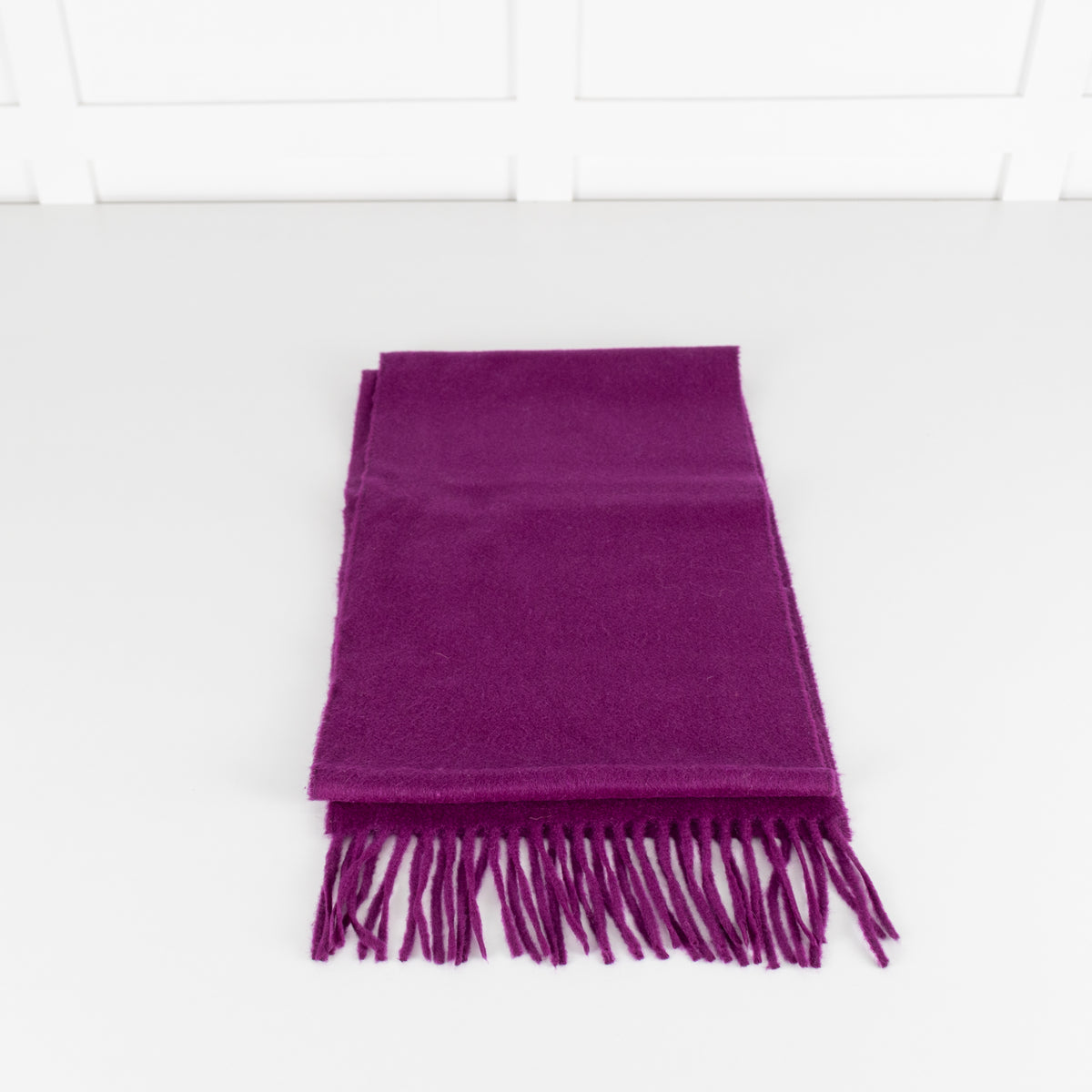 Johnstons of Elgin Purple Cashmere Scarf