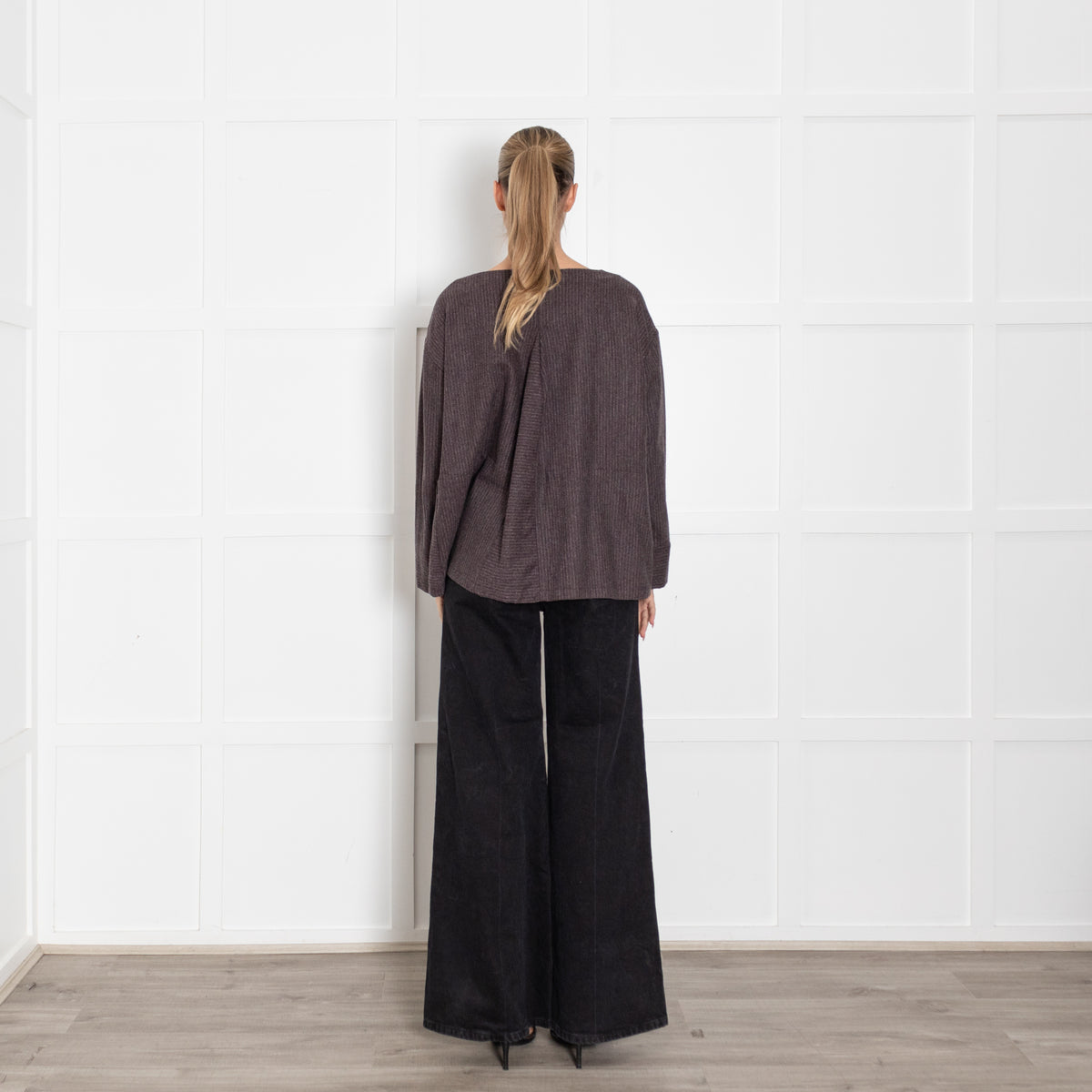 Bamford Grey With Pink Pinstripe Top