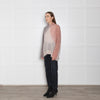 Rabens Salone Pink and Grey Tie Dye Mohair Jumper