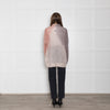 Rabens Salone Pink and Grey Tie Dye Mohair Jumper