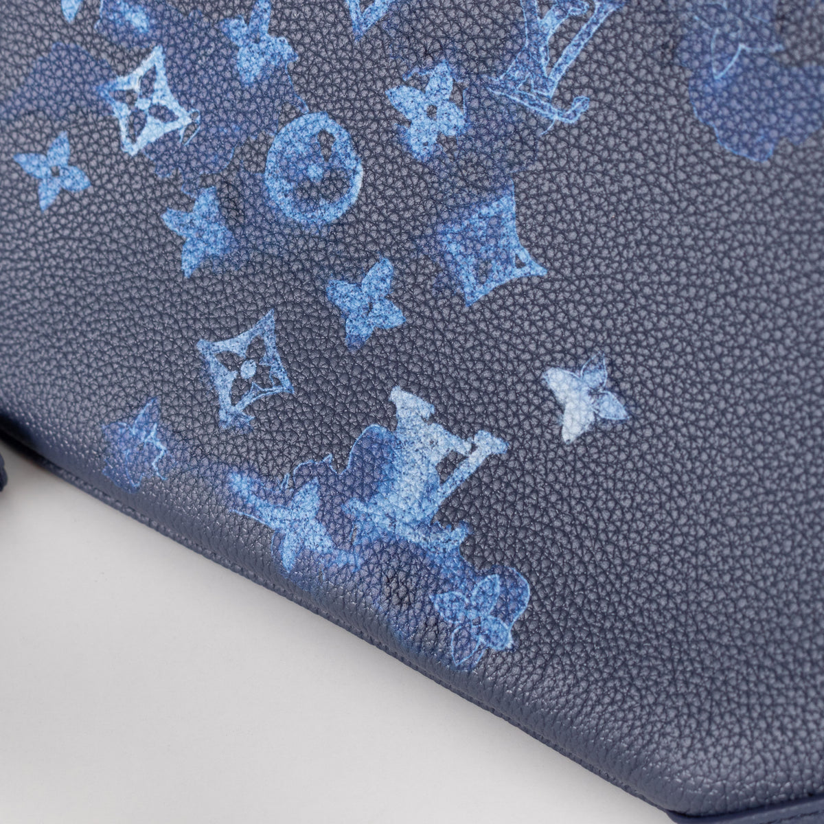 Louis Vuitton Navy Light Blue Leather Trio Messenger Bag