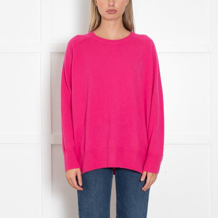 Chinti & Parker Pink Round Neck Cashmere Jumper