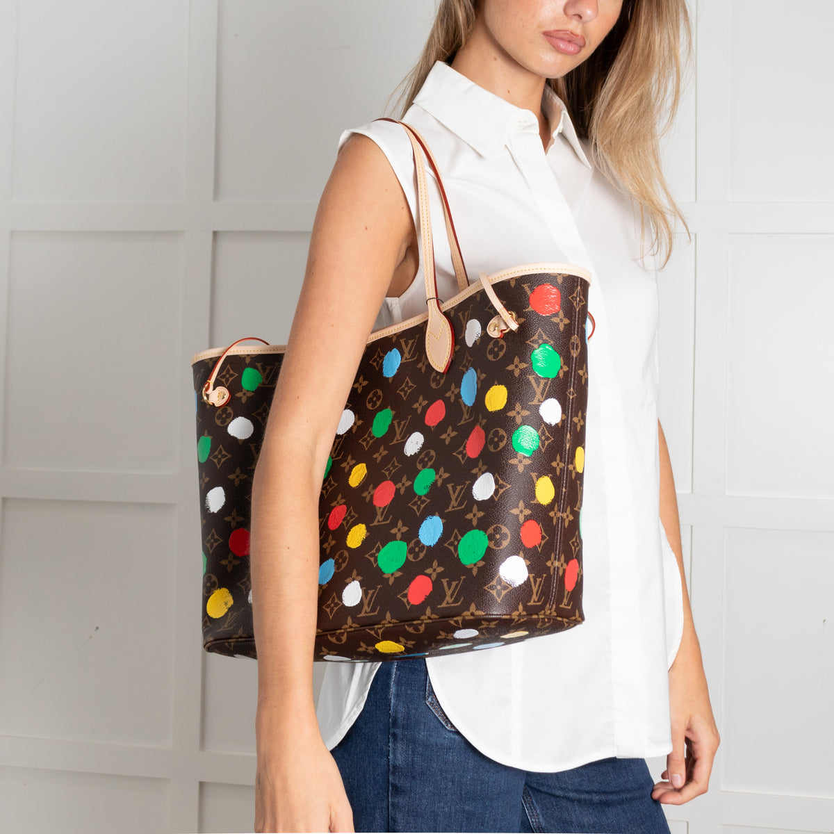 Louis Vuitton x Yayoi Kusama Dot Coated Canvas Neverfull