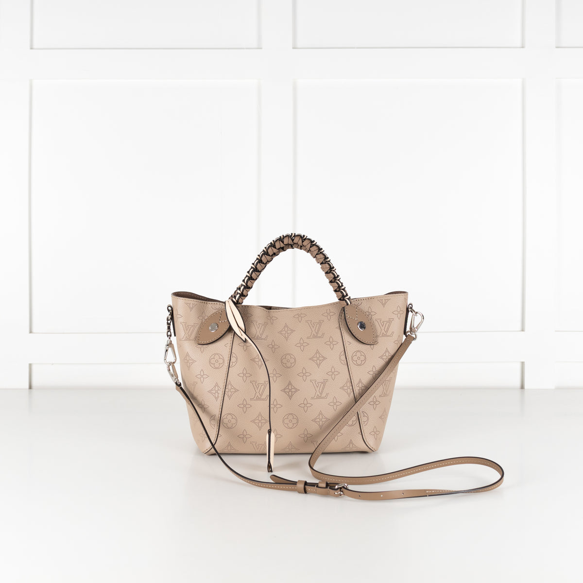 Louis Vuitton Taupe Perforated Monogram Leather Hina Bag