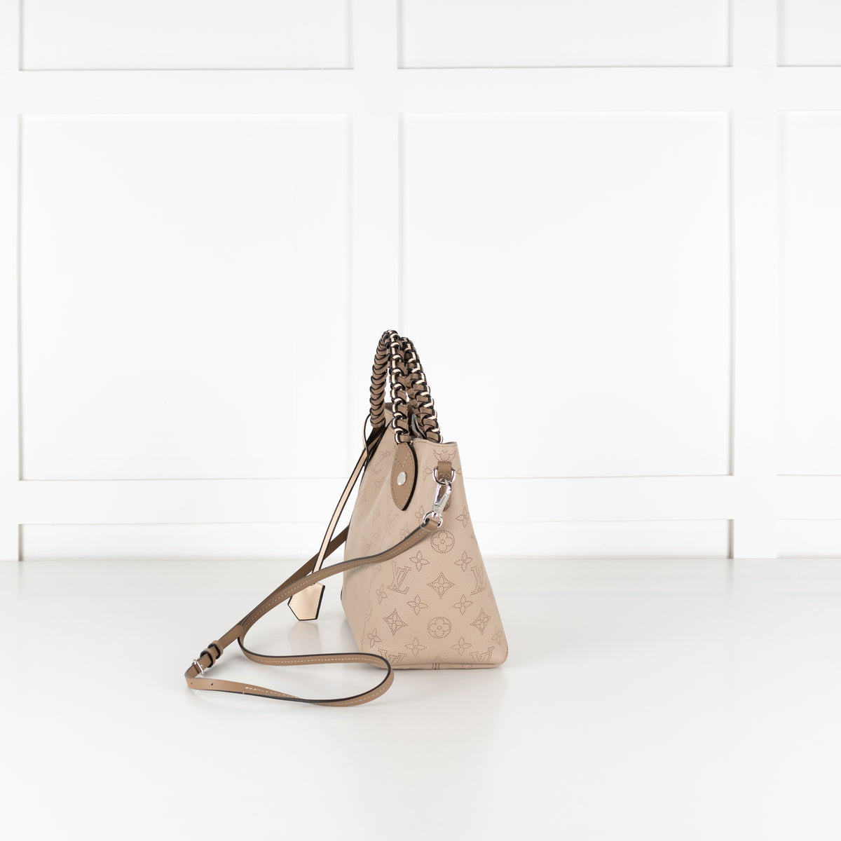 Louis Vuitton Taupe Perforated Monogram Leather Hina Bag