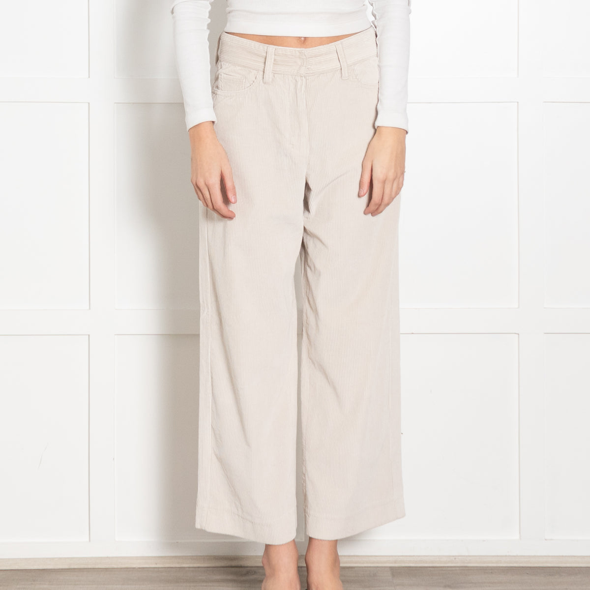 'S Max Mara Beige Corduroy Trousers