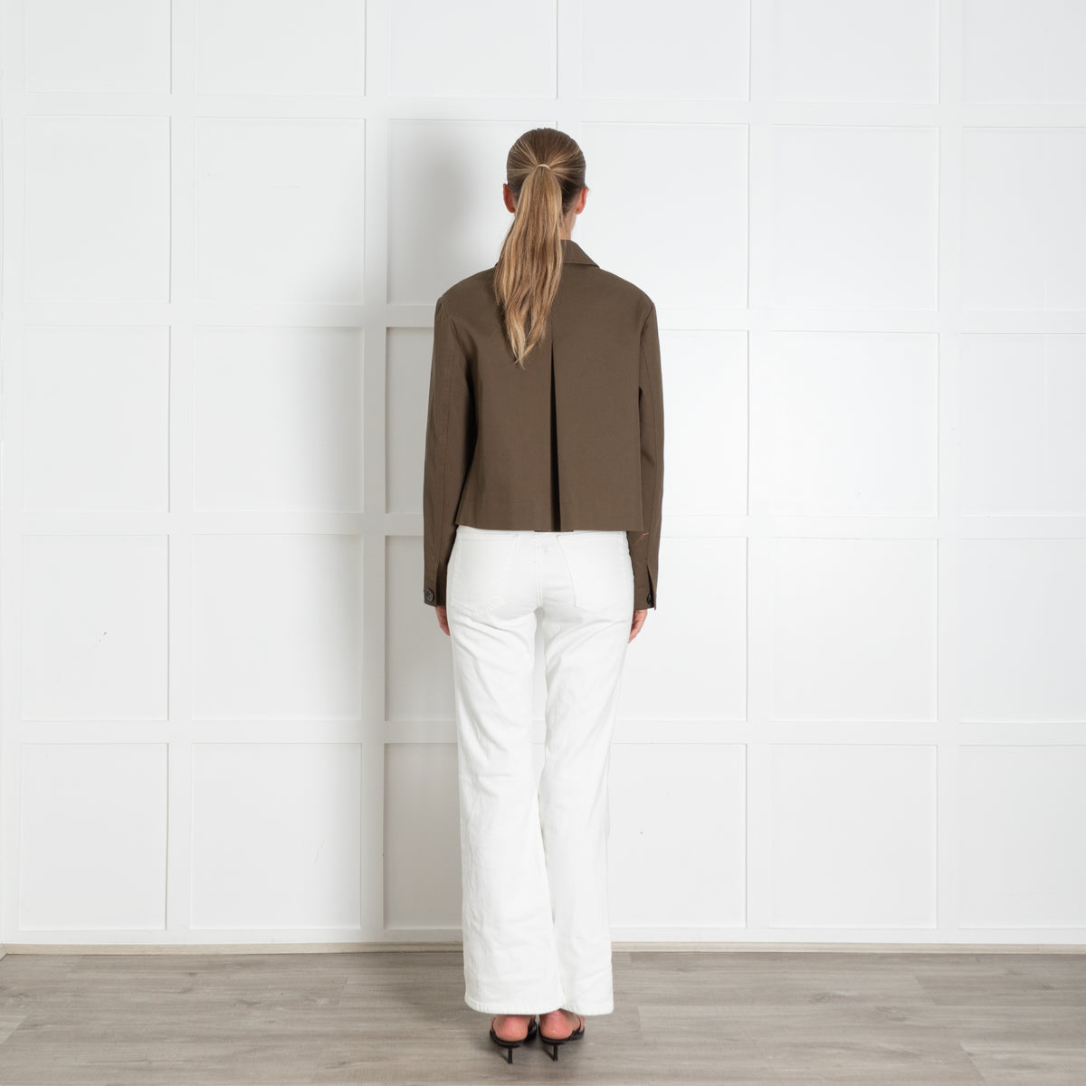 Tory Burch Khaki Cropped Jacket