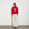 Chinti & Parker Red White Black Peanuts Cashmere Wool Blend Jumper